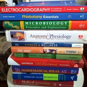 Variety of text books in great condition. Two books for $50
